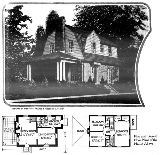 2-story house with covered patio and floor plans