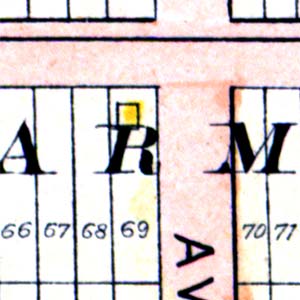map of intersection shows tiny building on corner