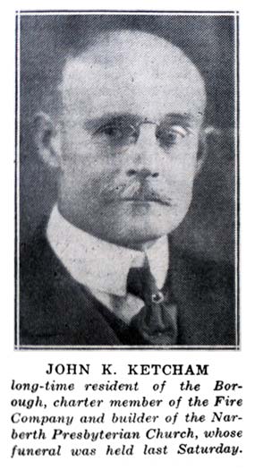 newspaper clipping announces 'Old Resident Passes'