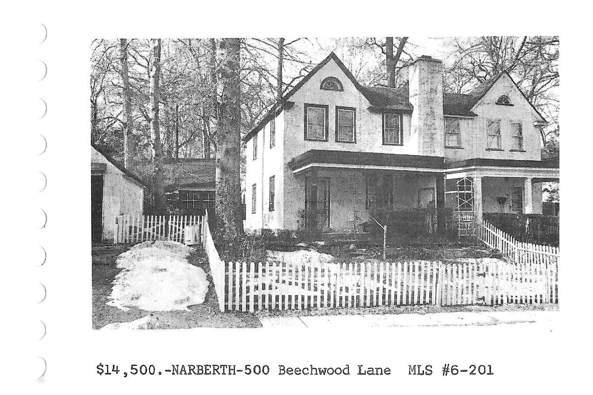 500 Beechwood Lane real estate listing, 1966