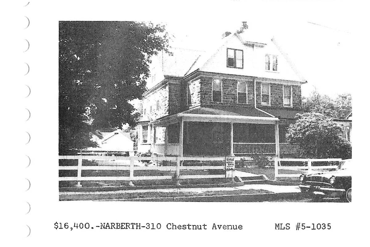 310 Chestnut Avenue real estate listing, 1965