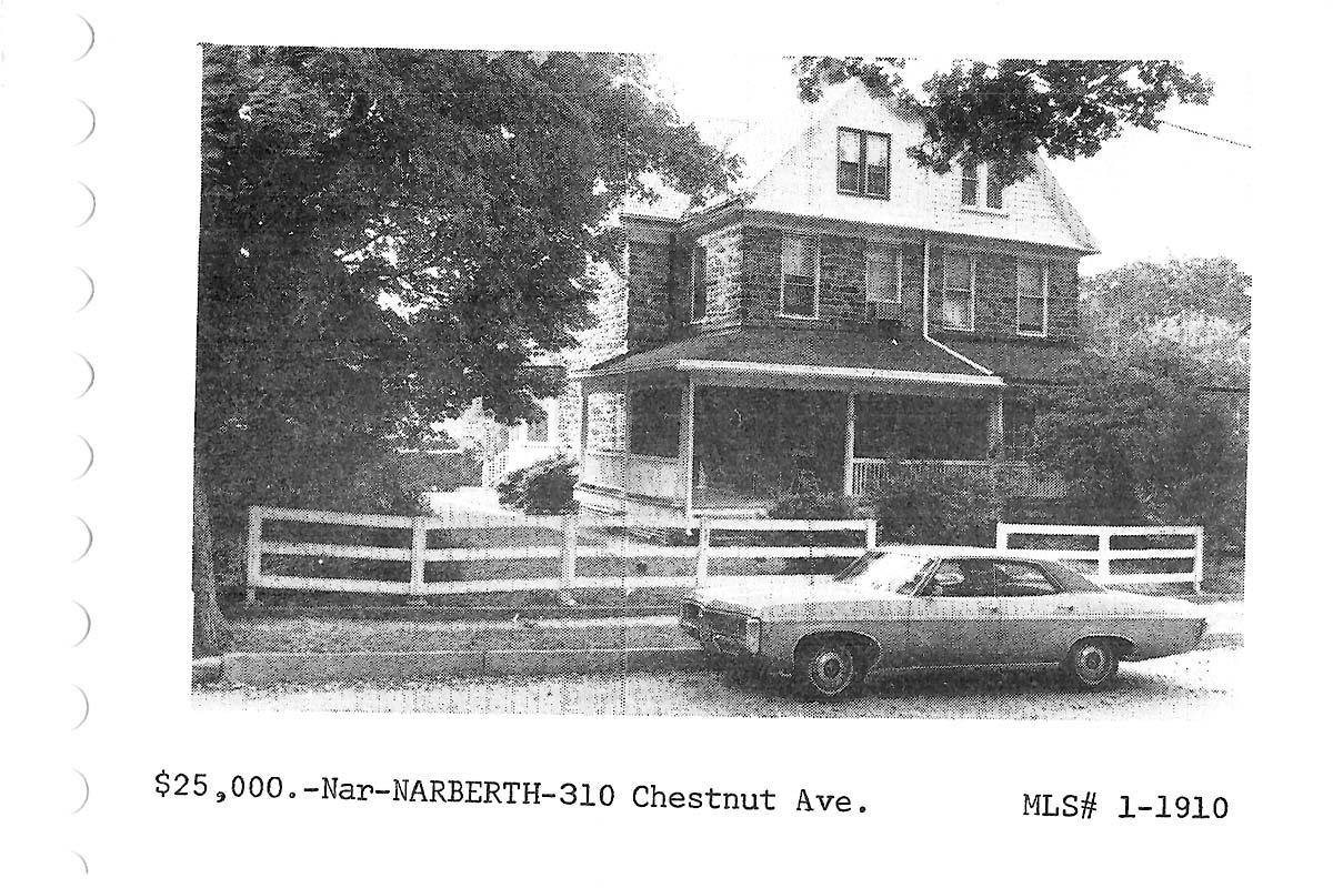 310 Chestnut Avenue real estate listing, 1971