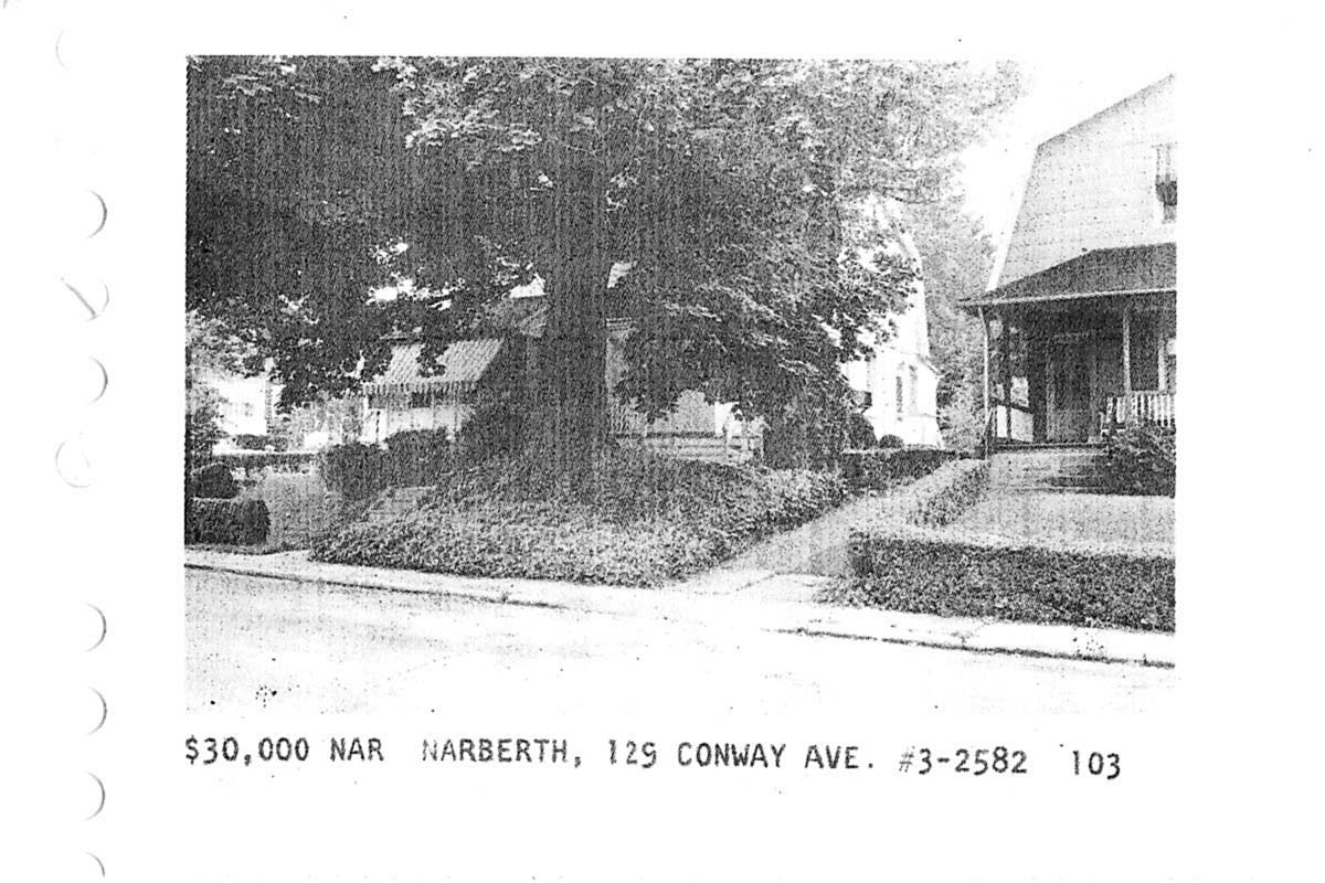 129 Conway Avenue real estate listing, 1973