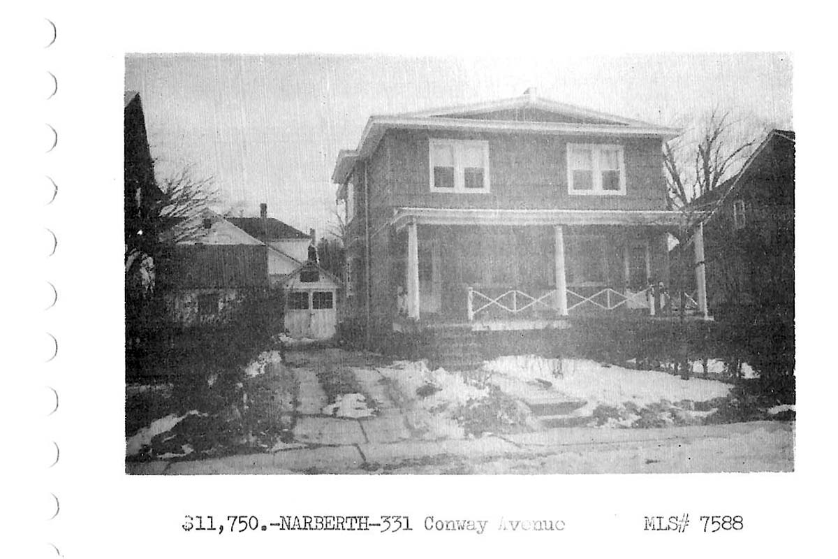 331 Conway Avenue real estate listing, 1961