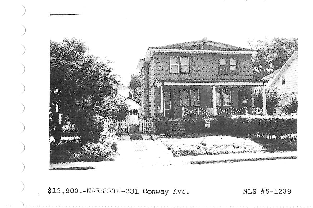 331 Conway Avenue real estate listing, 1965