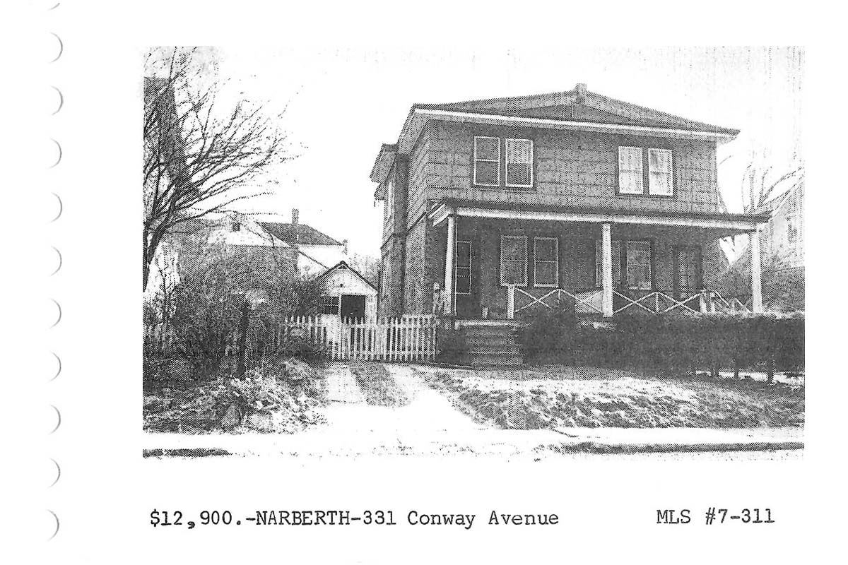 331 Conway Avenue real estate listing, 1967
