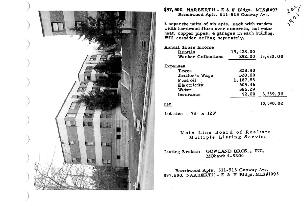 509 Conway Avenue real estate listing, not dated