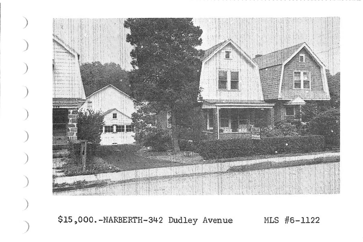 342 Dudley Avenue real estate listing, 1966