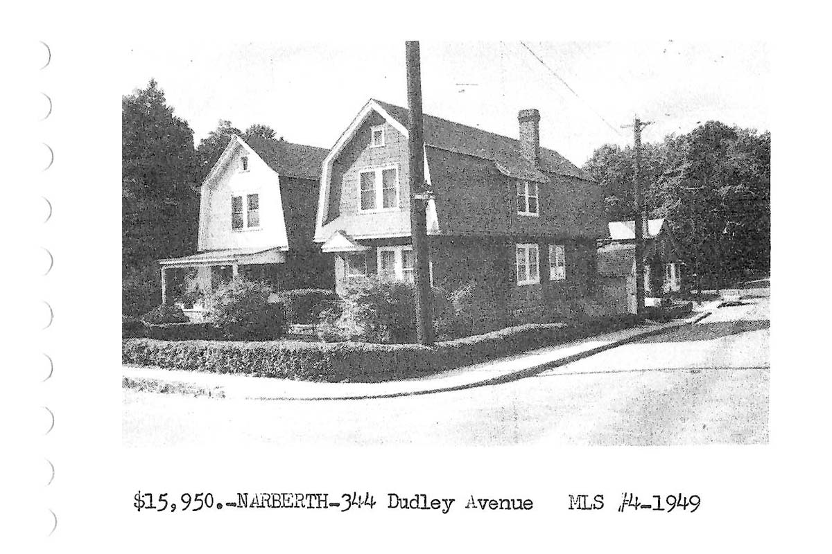 344 Dudley Avenue real estate listing, 1964