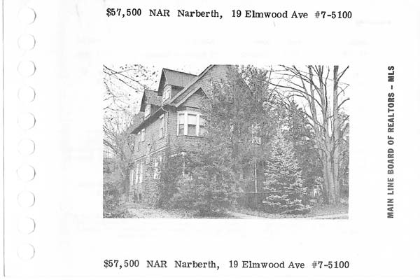 19 Elmwood Avenue real estate listing, 1978