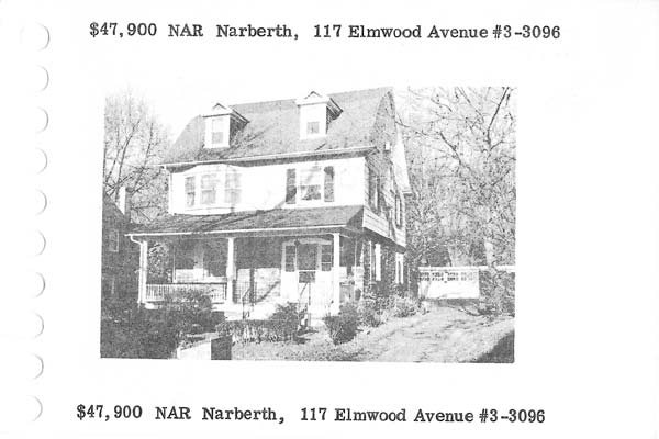117 Elmwood Avenue real estate listing, 1974