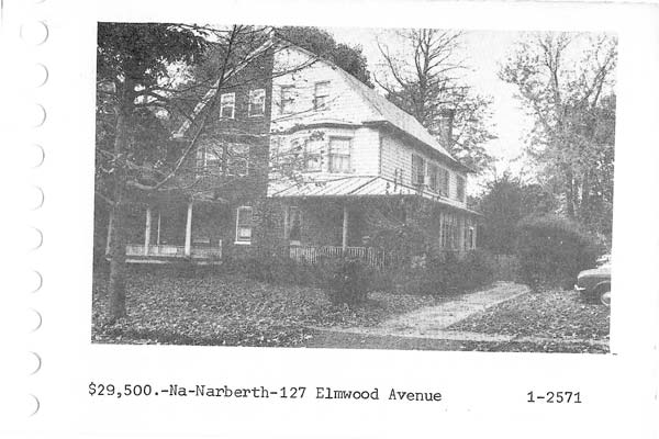 127 Elmwood Avenue real estate listing, 1972