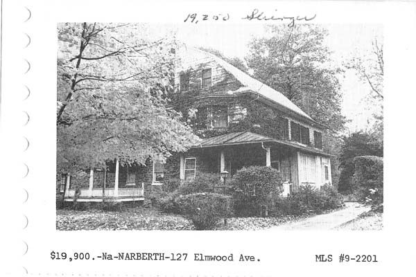 127 Elmwood Avenue real estate listing, 1969