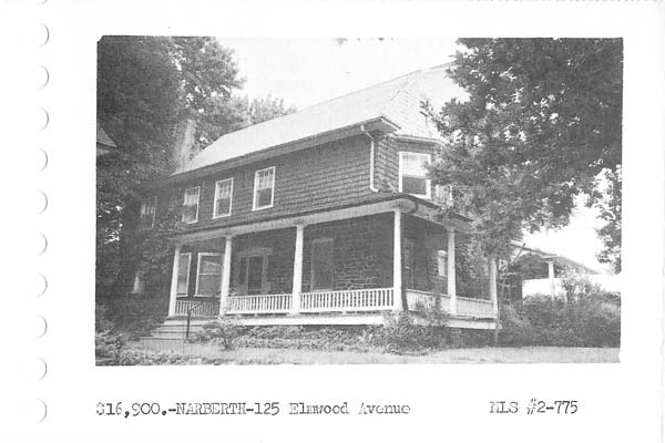 125 Elmwood Avenue real estate listing, 1963
