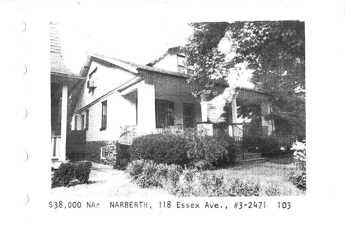 118 N. Essex Avenue real estate listing, 1973