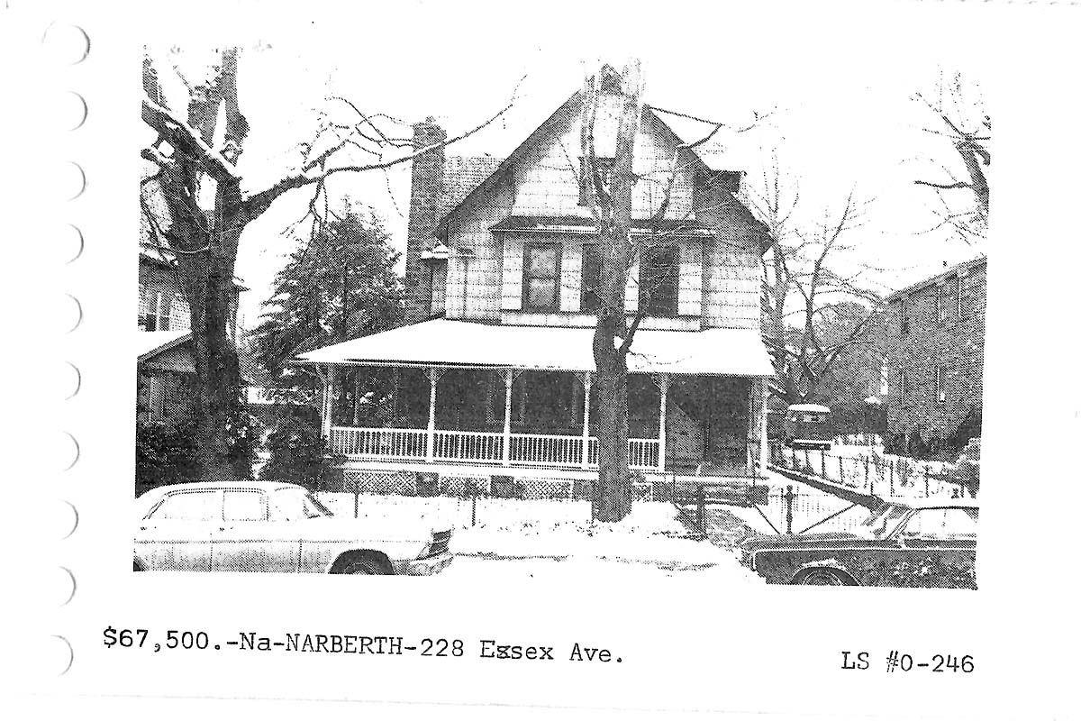 228 N. Essex Avenue real estate listing, 1970