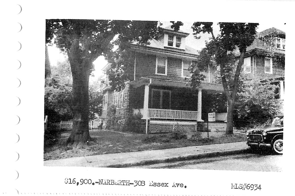 308 N. Essex Avenue real estate listing, 1960