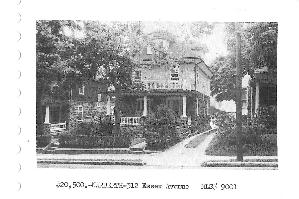 312 N. Essex Avenue real estate listing, 1961