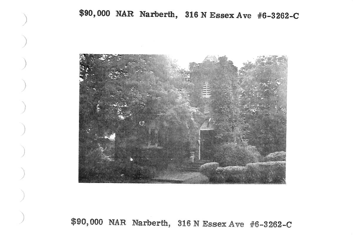 316 N. Essex Avenue real estate listing, 1976