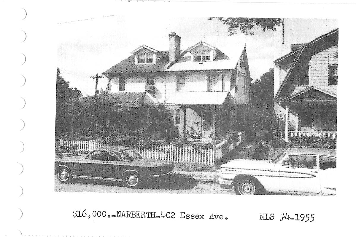 402 N. Essex Avenue real estate listing, 1964