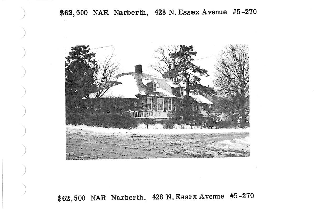 428 N. Essex Avenue real estate listing, 1975