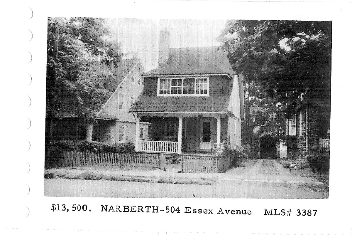504 N. Essex Avenue real estate listing, 1958