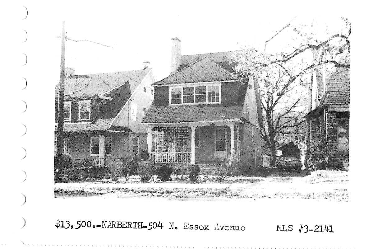 504 N. Essex Avenue real estate listing, 1963
