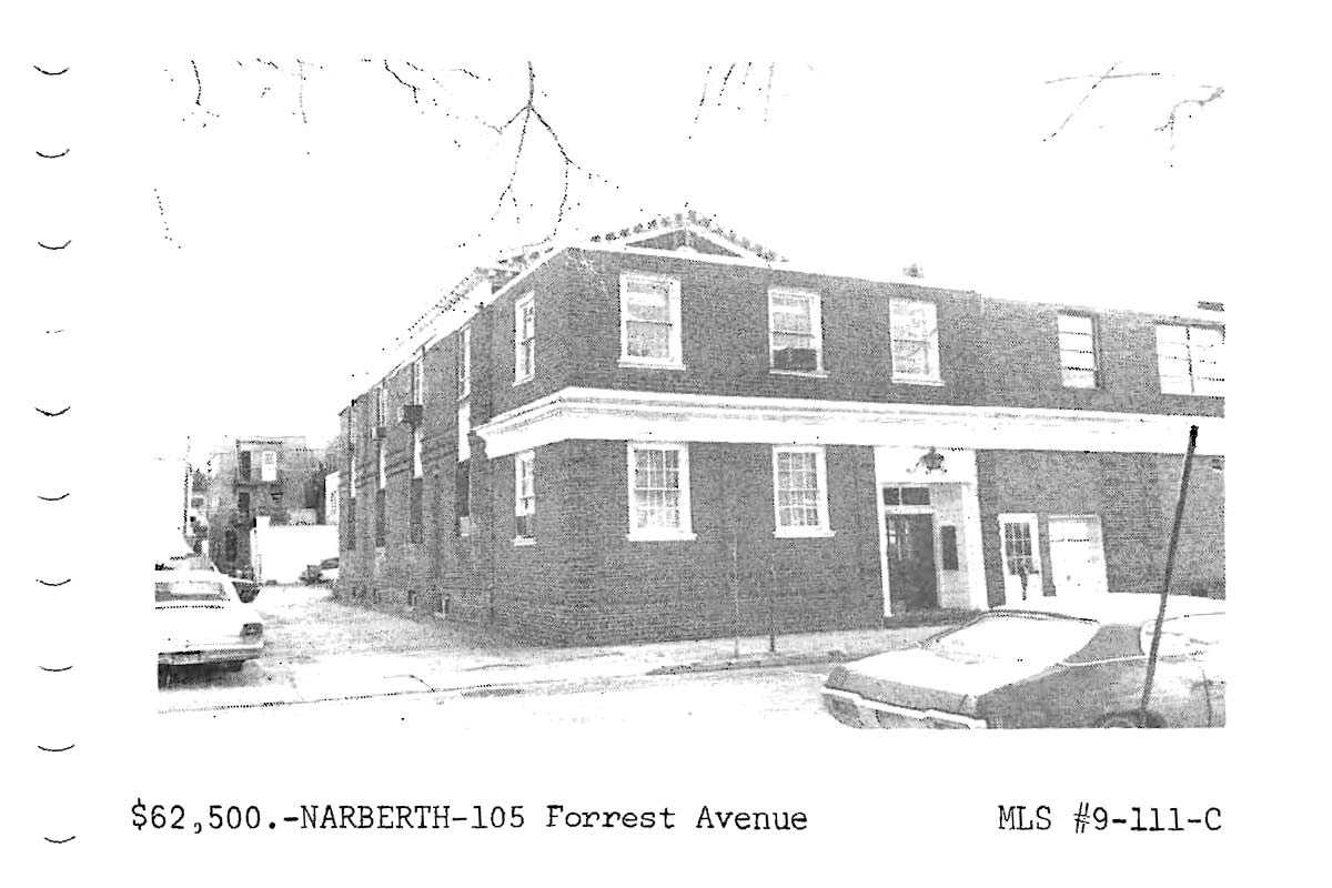 105 Forrest Avenue real estate listing, 1969