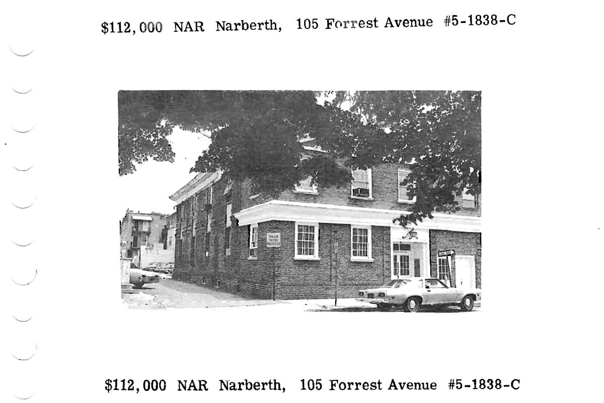 105 Forrest Avenue real estate listing, 1976