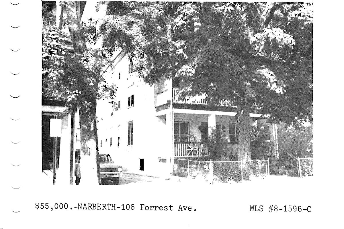 106 Forrest Avenue real estate listing, 1968