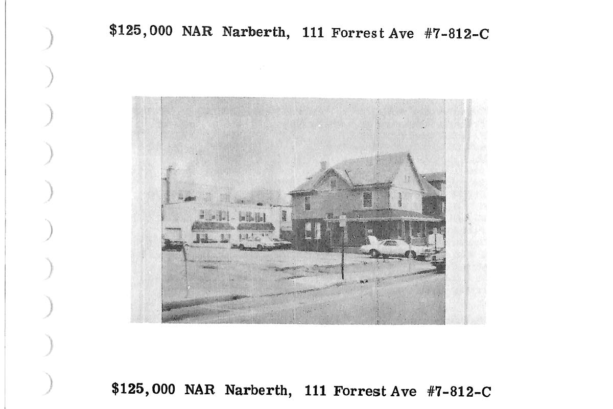 113 Forrest Avenue real estate listing, 1977