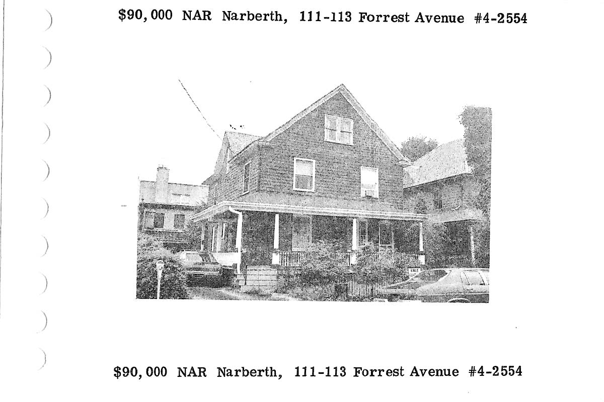 113 Forrest Avenue real estate listing, 1975