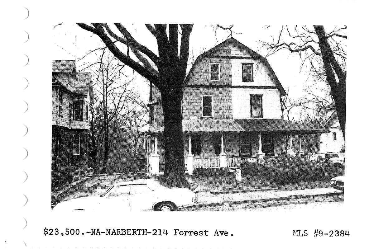 214 Forrest Avenue real estate listing, 1970