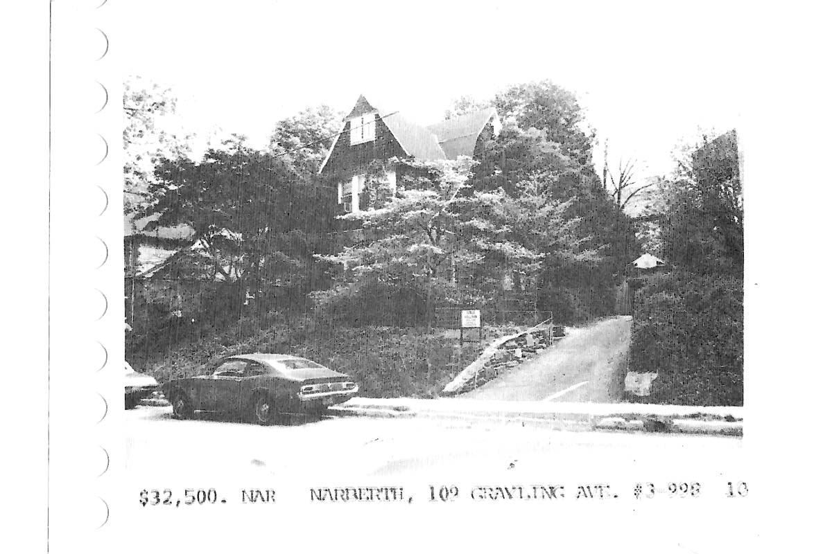 109 Grayling Avenue real estate listing, 1973