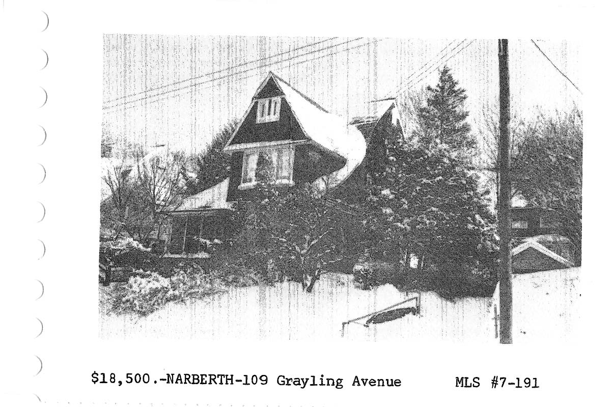 109 Grayling Avenue real estate listing, 1967