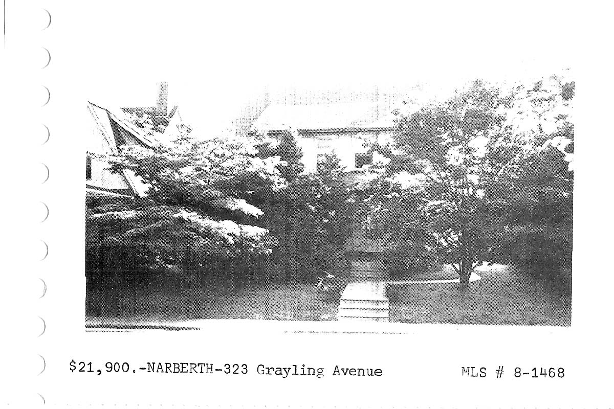 323 Grayling Avenue real estate listing, 1968