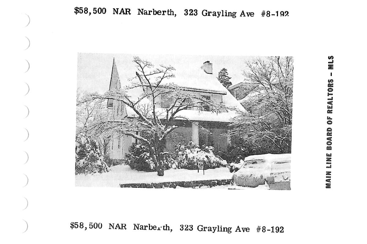 323 Grayling Avenue real estate listing, 1978