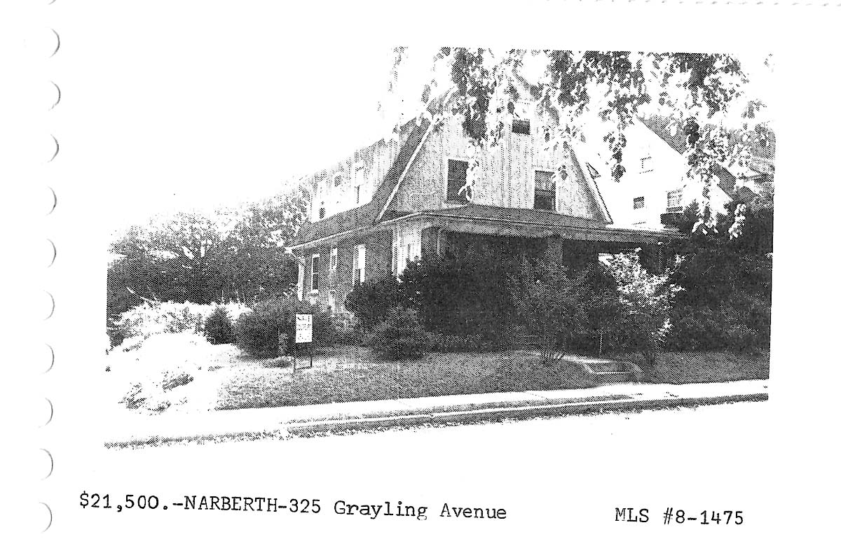 325 Grayling Avenue real estate listing, 1968