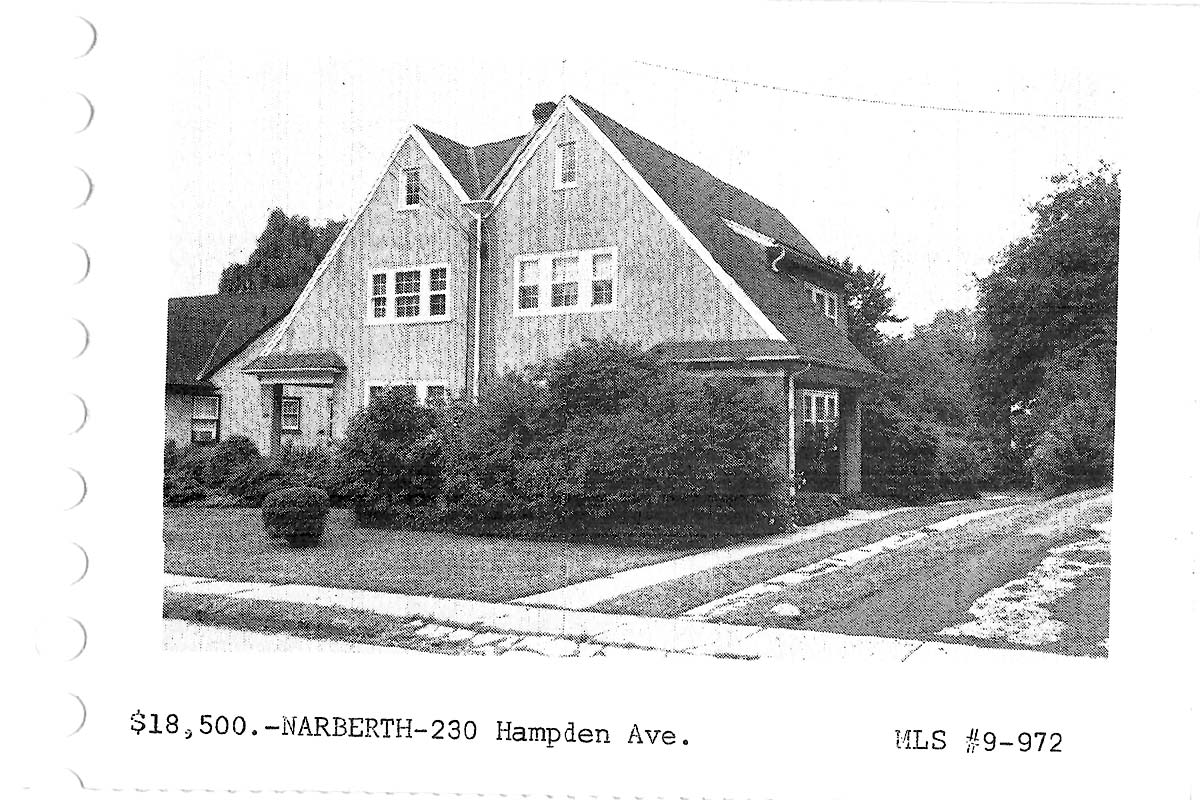 230 Hampden Avenue real estate listing, 1969