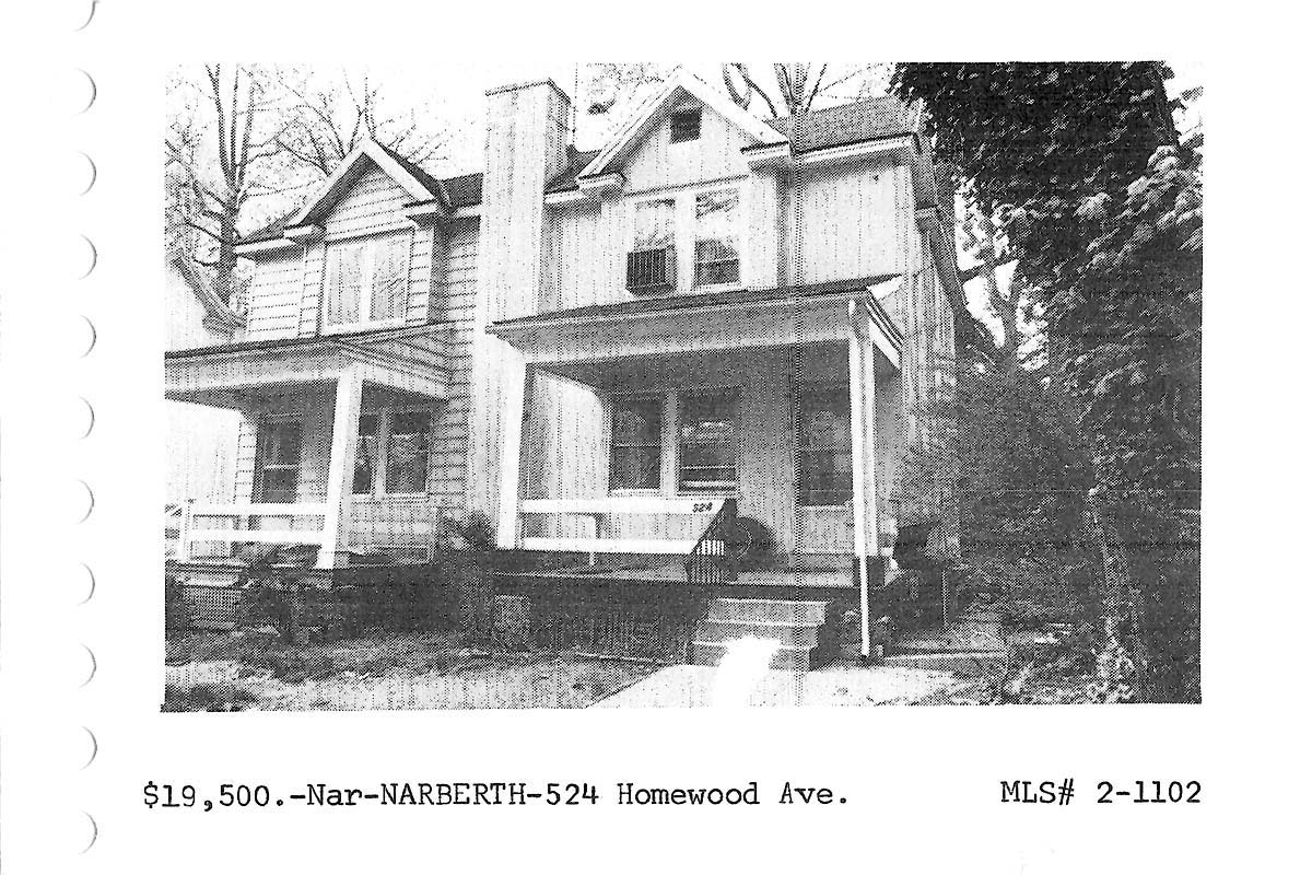 524 Homewood Avenue real estate listing, 1972