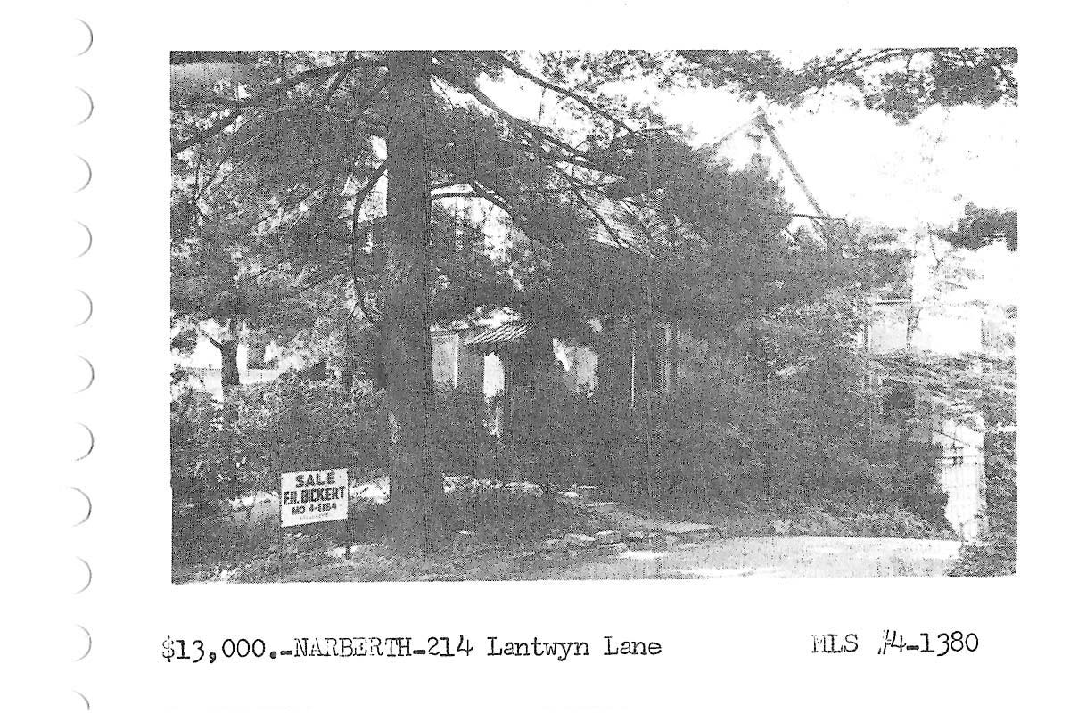 214 Lantwyn Lane real estate listing, 1964