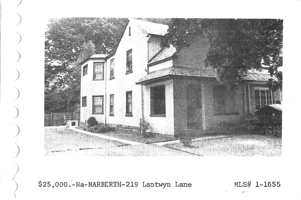 219 Lantwyn Lane real estate listing, 1971