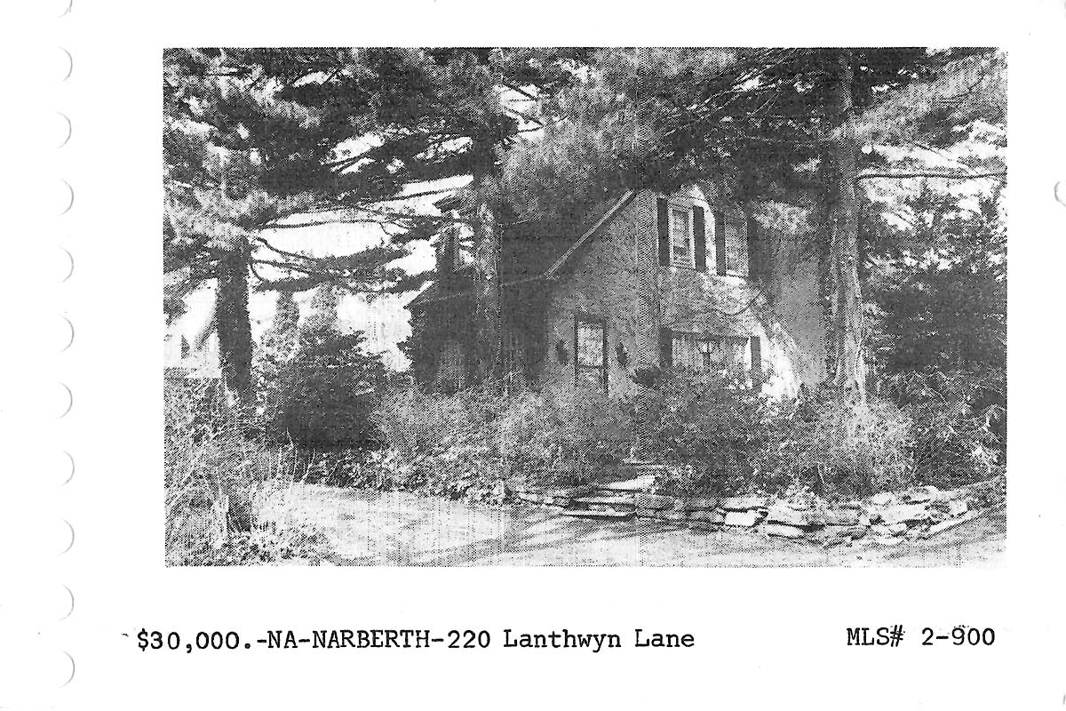 220 Lantwyn Lane real estate listing, 1972