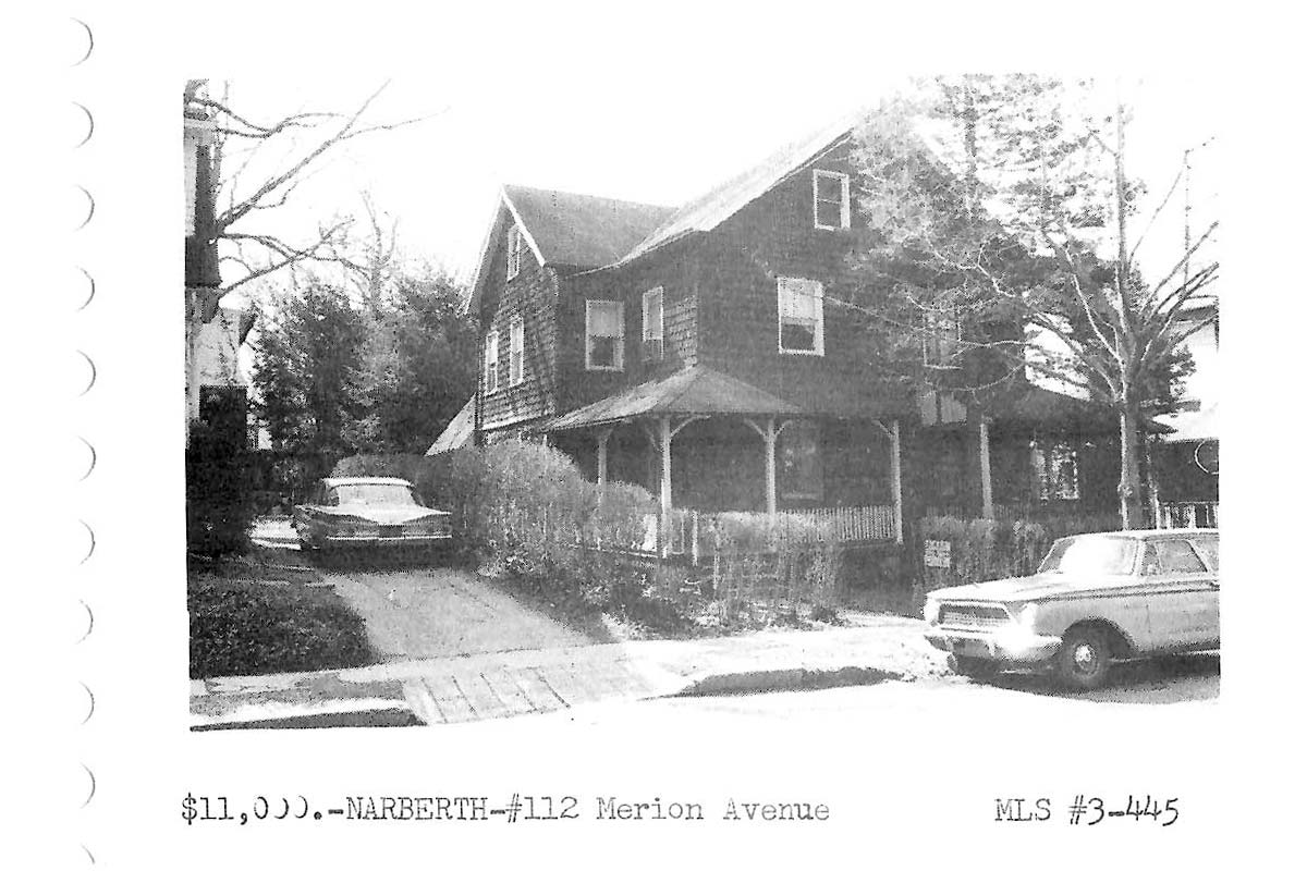 112 Merion Avenue real estate listing, 1963
