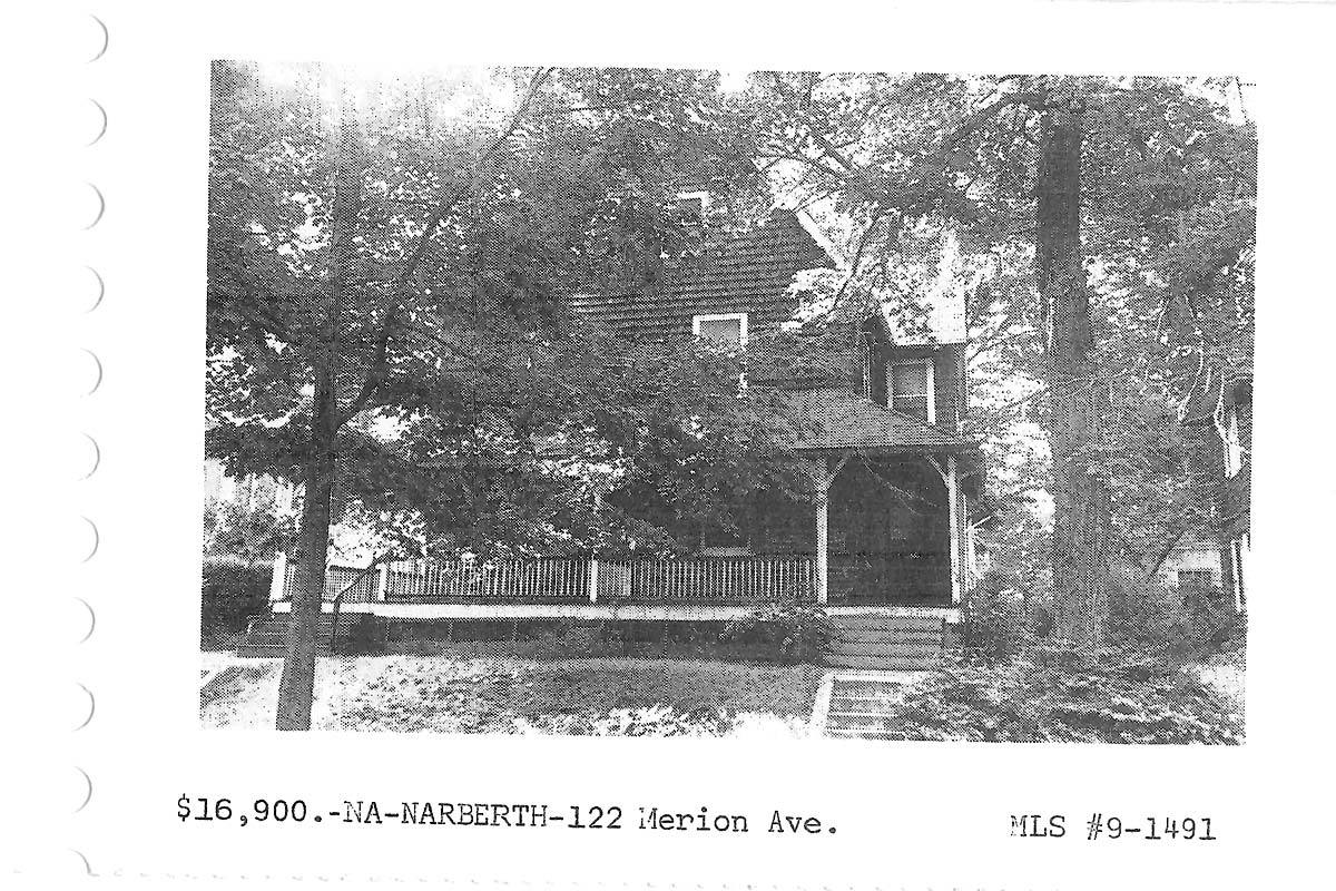 122 Merion Avenue real estate listing, 1969