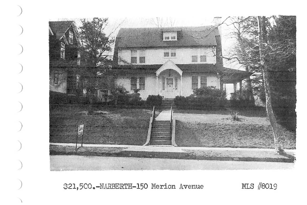 150 Merion Avenue real estate listing, 1961