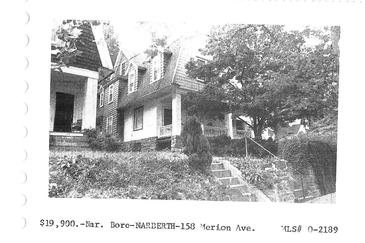 158 Merion Avenue real estate listing, 1970