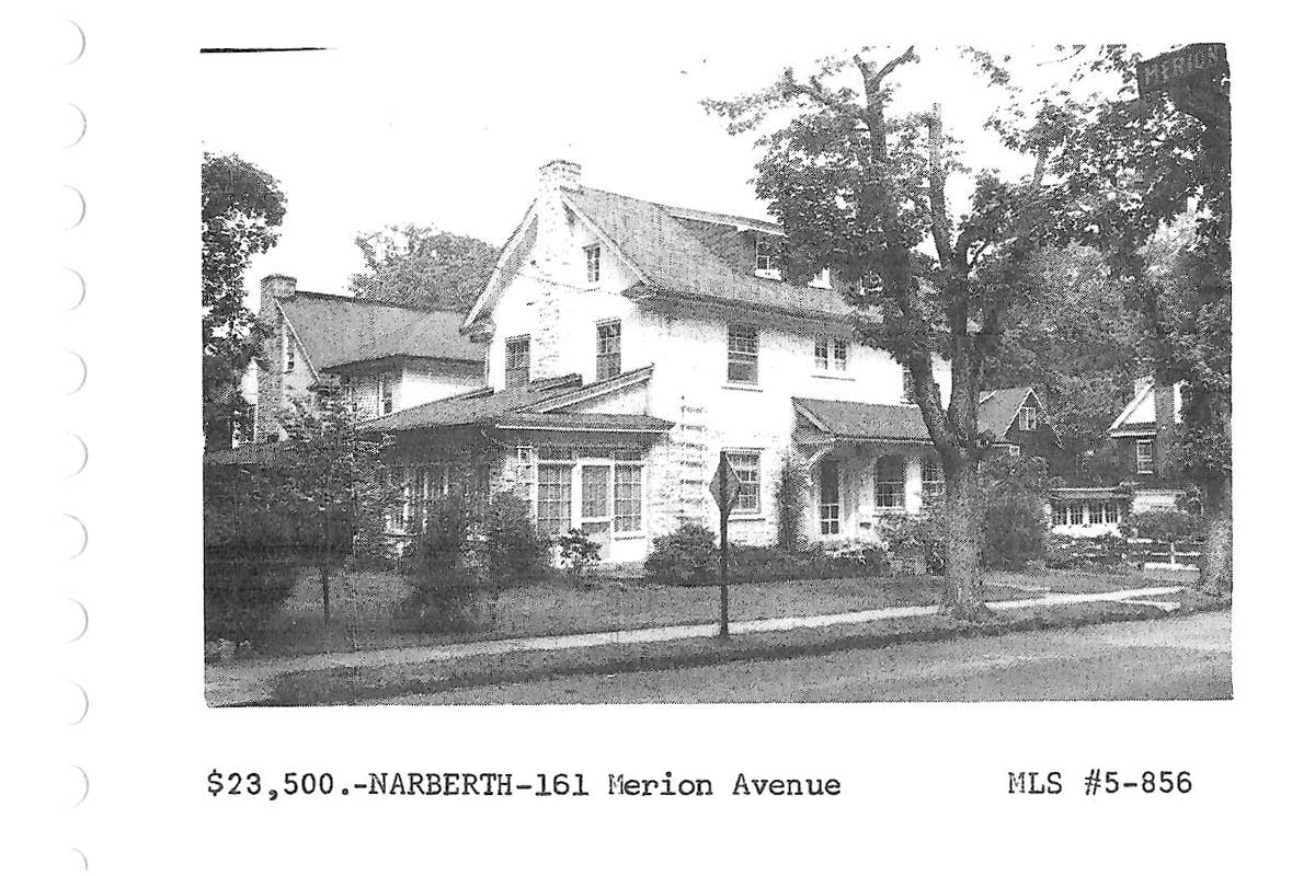 161 Merion Avenue real estate listing, 1965
