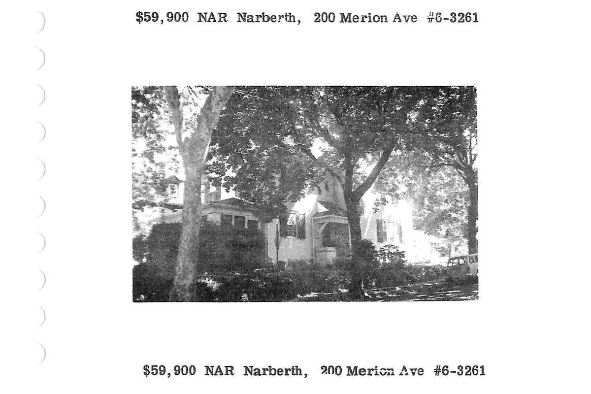 200 Merion Avenue real estate listing, 1976