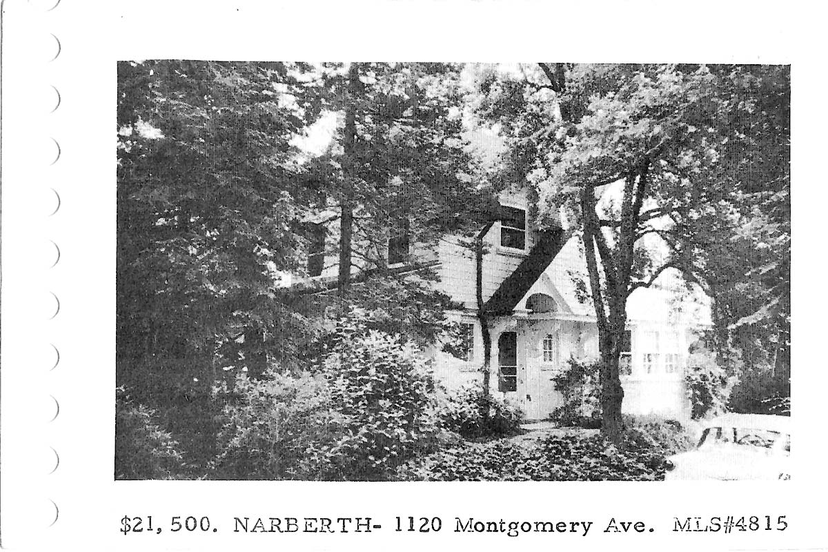 1120 Montgomery Avenue real estate listing, 1959